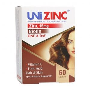 قرص یونی زینک 60 عددی Uni Zinc