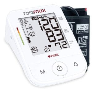 فشارسنج رزمکس (Rossmax) x5 - تشخیص آریتمی‌(ARR)-قابلیت تشخیص فیبریلاسیون دهلیزی (AFib)-تشخیص انقباض زودرس (PC)-امکان تشخیص حرکت