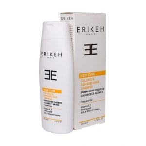 شامپو موهای رنگ شده و آسیب دیده اریکه دارای ترکیبات تثبیت کننده رنگ مو و فیلتر اشعه ماورای بنفش مرطوب کننده، تغذیه کننده مو و آنتی اکسیدان