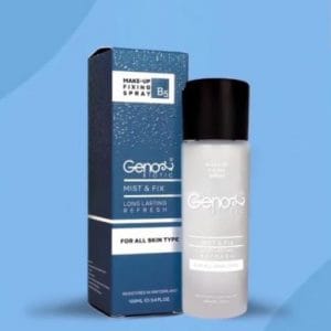 اسپری رطوبت رسان و تثبیت کننده آرایش ژنوبایوتیک - اسپری فیکساتور ژنوبایوتیک - رطوبت رسان و تثیت کننده آرایش حاوی عصاره خیار چای سبز و بابونه