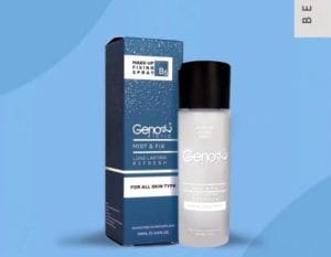 اسپری رطوبت رسان و تثبیت کننده آرایش ژنوبایوتیک - اسپری فیکساتور ژنوبایوتیک - رطوبت رسان و تثیت کننده آرایش حاوی عصاره خیار چای سبز و بابونه