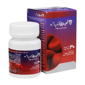 کپسول آیروکپ آدریان - کمک به تامین آهن مورد نیاز بدن و جلوگیری از کم خونی از فقر آهن - درمان کم خونی - داروخانه آنلاین دیجی فارما