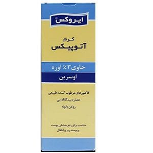 کرم آتوپیکس ایروکس مخصوص کودکان موجب افزایش توان حفظ رطوبت در لایه شاخی پوست گردیده و تبخیر آب از سطح پوست را کاهش می دهند. - داروخانه آنلاین دیجی فارما