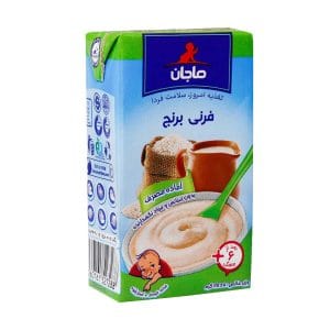 فرنی برنج ماجان کاله 135 گرم - فرنی برنج-قابلیت هضم آسان و ارزش تغذیه‌ای بالا- یکی از مناسب‌ترین غذاهای تکمیلی برای کودکان- حاوی انواع ویتامین‌ها