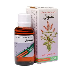 محلول غیر خوراکی منتول پورسینا ۳۰ میلی لیتر - محلول غیر خوراکی منتول پورسینا - محلول منتول - برطرف کردن گرفتگی بینی ناشی از سرماخوردگی و یا حساسیت