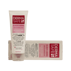 ژل کرم ضد ترک بدن درماسیف Derma Safe Elasto Derm - ژل کرم ضد ترک بدن درماسیف ۷۵ میلی لیتر - ژل کرم ضد ترک پوست درماسیف - کرم ضد ترک پوست