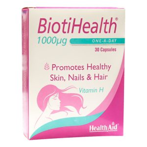 کپسول بیوتی هلث هلث اید 30 عددی -  BiotiHealth - موثر در کاهش ریزش موها، ضخیم شدن تارهای موهای نازک شده، افزایش حجم و درخشندگی موها- بیوتی هلث