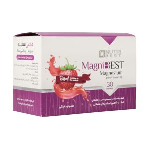 ساشه مگنی بست منیزیم 30 تایی - Magni Best -مگنی بست - کمک به سلامت سیستم عصبی و عضلانی - کمک به کاهش اسپاسم‌های عضلانی - حاوی منیزیم و ویتامین B۶