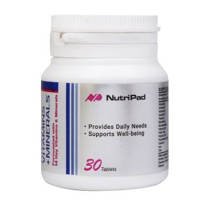 قرص مولتی ویتامین و مینرال 30 عددی برند نوتری پاد - Nutri Pad - مولتی ویتامین و مینرال نوتری پاد - کمک به سلامت عمومی بدن -تقویت سیستم ایمنی بدن