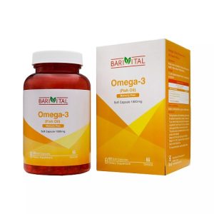 کپسول نرم امگا 3 (روغن ماهی) 1000 میلی گرم باریویتال 60 عددی- امگا 3 - omeg 3 - قیمت قرص امگا3 -Omega3 Fish oil 100mg -دیجی فارما