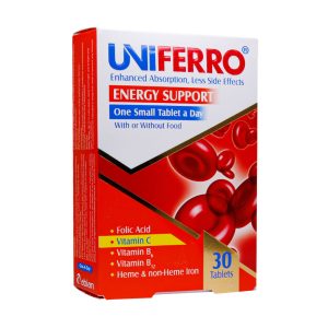 قرص آهن یونی فرو ابیان دارو 30 عددی