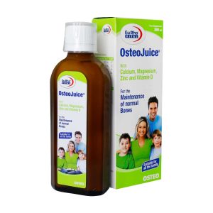 شربت استئوجویس یوروویتال ۲۰۰ میلی لیتر -  Osteo Juice -بهبود رشد و تقویت استحکام استخوان ها و دندان ها -تقویت عملکرد عضلات و مفاصل بدن