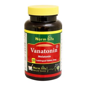 قرص زیر زبانی واناتونین ملاتونین 3 میلی گرم نورم لایف 60 عدد - Vanatonin - بهبود کیفیت و مدت زمان خواب -رفع خستگی و کلافگی روزانه-قابل استفاده در مسافرت‌ها