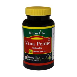 قرص وانا پرایم کلرلا 500 میلی گرم نورم لایف 60 عدد - Vana Prime Chlorella - دارای ویتامین‌ها، املاح و مواد پروتئینی - کاهش ریسک ابتلا به سرطان