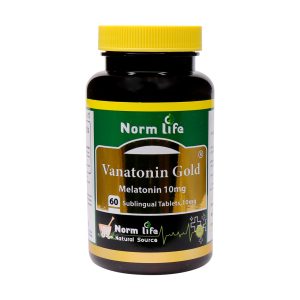 قرص زیر زبانی واناتونین گلد 10 میلی گرم نورم لایف 60 عدد - Vanatonin Gold - افزایش طول مدت خواب - بهبود اختلالات خواب- کمک به تنظیم ساعات خواب
