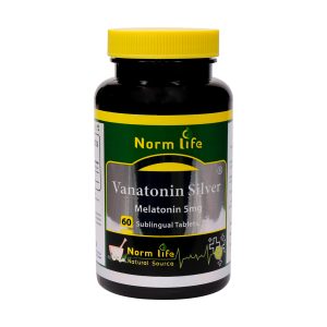 قرص زیر زبانی واناتونین سیلور 5 میلی گرم نورم لایف 60 عدد -  Vanatonin Silver -کمک به تنظیم ساعات خواب در اثر مسافرت‌های هوایی -