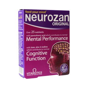 قرص نروزان ویتابیوتیکس اورجینال ۳۰ عدد - Neurozan -کمک به حفظ و تقویت عملکرد مناسب سیستم عصبی و مغز -حفظ حافظه و ارتقا هوشیاری و وضعیت روحی و روانی