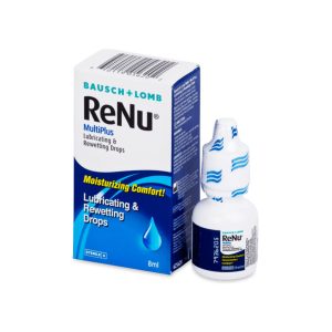 قطره روان کننده و مرطوب کننده رنیو 8 میلی لیتر - Renu MultiPlus -قطره renu  مناسب برای مصرف کنندگان لنز های تماسی نرم و روان کننده سطح چشم و لنز های تماسی