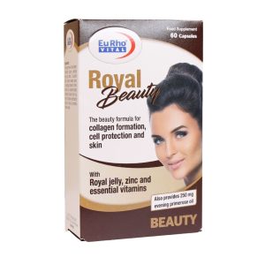 کپسول رویال بیوتی یوروویتال 60 عدد - Eurho Vital Royal Beauty - سلامت پوست و مو و ناخن - تقویت موها - تقویت ناخن ها - تقویت پوست - رویال بیوتی