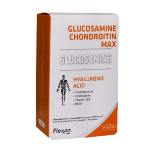 قرص گلوکزآمین و کندرویتین مکس فیشر فلکسان 60 عدد - Fisher Flexan Glocosamine Chondroitin Max - کمک به ترمیم غضروف مفاصل و استخوان‌ها-کاهش درد و التهاب مفاصل