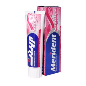 خمیر دندان مخصوص دندان های حساس مریدنت 130 گرم - Merident Toothpaste For Sensitive Teeth - خاصیت ضد پوسیدگی - کاهش التهاب لثه - حاوی ویتامین E