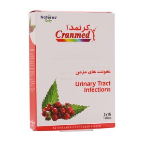 قرص کرنمد نیچرز اونلی 30 عدد - Natures Only Cranmed - حاوی عصاره کرنبری، دی مانوز و عصاره برگ گزنه -درمان عفونت‌های مزمن مجاری ادرار-کمک به پیشگیری از عفونت
