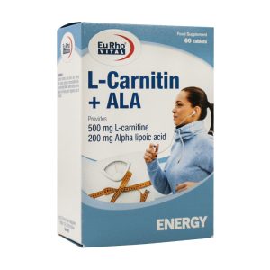 قرص ال کارنیتین و آ ال آ یوروویتال 60 عدد - L Carnitin And ALA - کمک به متابولیسم چربی‌ها -تقویت سیستم ایمنی بدن -بهبود عملکرد ورزشی - افزایش انرژی