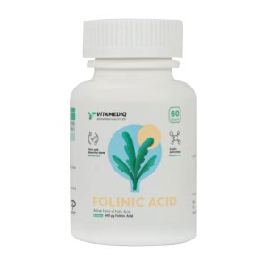 کپسول فولینیک اسید ویتامدیک 60 عدد - Vitamediq Folinic Acid -کمک به تامین فولات مورد نیاز بدن -فراهمی زیستی بهتر و سریع‌تر-بهبود سلامت سیستم عصبی