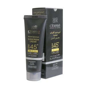 کرم ضد آفتاب آقایان سینره SPF۴۵ حجم ۵۰ میلی لیتر - Cinere Active Sunscreen Cream - ضد التهاب جهت کاهش سوزش ناشی از آفتاب‌سوختگی - قیمت ضد آفتاب