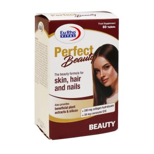 قرص پرفکت بیوتی یوروویتال ۶۰ عدد - Eurovital Perfect Beauty  - قیمت قرص پرفکت بیوتی - موثر برای داشتن پوستی درخشان، موهایی قوی و ناخن هایی زیبا