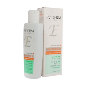 شامپو سبونورم دی اویدرم مناسب پوست سر چرب و موی خشک 250 میلی لیتر - Eviderm Sebum D Normalizing Shampoo - جلوگیری از ایجاد موخوره - متعادل کننده چربی