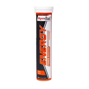 قرص جوشان انرژی آپوویتال ۲۰ عدد - Apovital Energy -کافئین، تورین، ویتامین‌های گروه B، گلوکورونولاکتون، افزایش انرژی، بهبود عملکرد ورزشی،کاهش خستگی