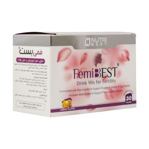 ساشه فمی بست نوتری بست 30 عدد - قیمت ساشه فمی بست نوتری بست 30 عدد - Nutri Best Femi Best - مکمل تقویت باروری بانوان ساشه فمی بست نوتری بست