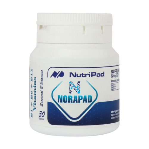 قرص نوراپاد نوتری پاد 30 عدد - قیمت قرص ب کمپلکس نوراپاد نوتری پاد 30 عدد -NuraPad NutriPad- تقویت سیستم عصبی و پیشگیری از آسیب‌های عصبی