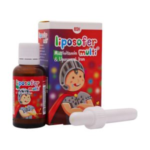 قطره خوراکی آهن لیپوزوفر مولتی بی اس کی 30 میلی لیتر با طعم تافی - BSK Liposofer Multi Oral Drops 30 ml - قطره آهن لیپوزوفر مولتی