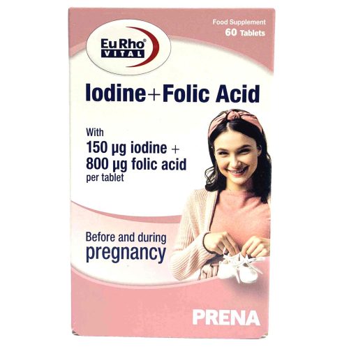 قرص ید و فولیک اسید یوروویتال 60 عددی - قیمت قرص ید و فولیک اسید یوروویتال 60 عددی - Iodine And Folic Acid Eurho Vital - قرص ید و فولیک اسید