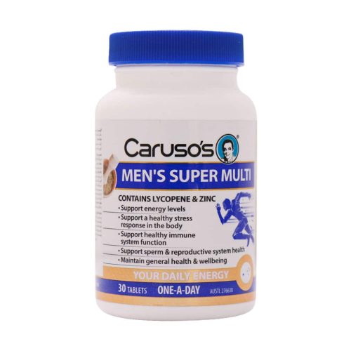 قرص منز سوپر مولتی کاروسوس نچرال هلث 30 عدد - Carusos Natrual Health Mens Super Multi 30 Tabs -