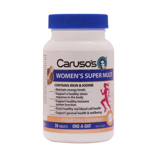 قرص وومنز سوپر مولتی کاروسوس نچرال هلث 30 عدد - Carusos Natrual Health Womens Super Multi 30 Tablets