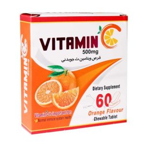 قرص جویدنی ویتامین C 500 میلی گرم دنیا دارو 60 عددی - Donya Darou Vitamin C 500 mg Chewable Tablets - قرص جویدنی ویتامین سی - قرص جویدنی ویتامین ث