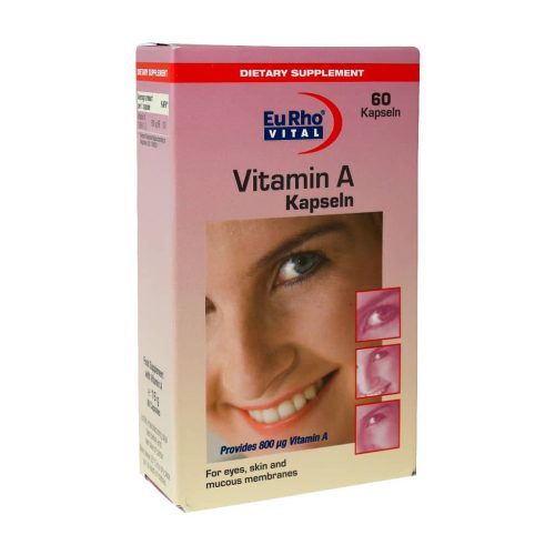 کپسول ویتامین آ یوروویتال 60 عدد - Eurho Vital Vitamin A 60 Caps - کپسول ویتامین A یوروویتال 60 عدد - ویتامین A - ویتامین آ -