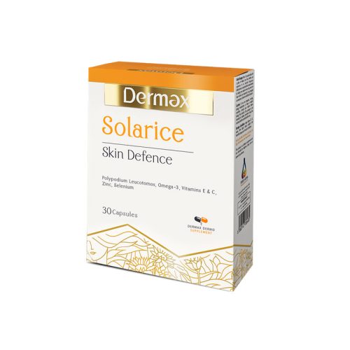 کپسول سولاریس درمکس 30 عددی - Solaris Dermmax - محافظت از پوست در برابر اشعه‌های UVA و UVB -بهبود رنگ پوست، کاهش تیرگی و افزایش شفافیت و شادابی پوست