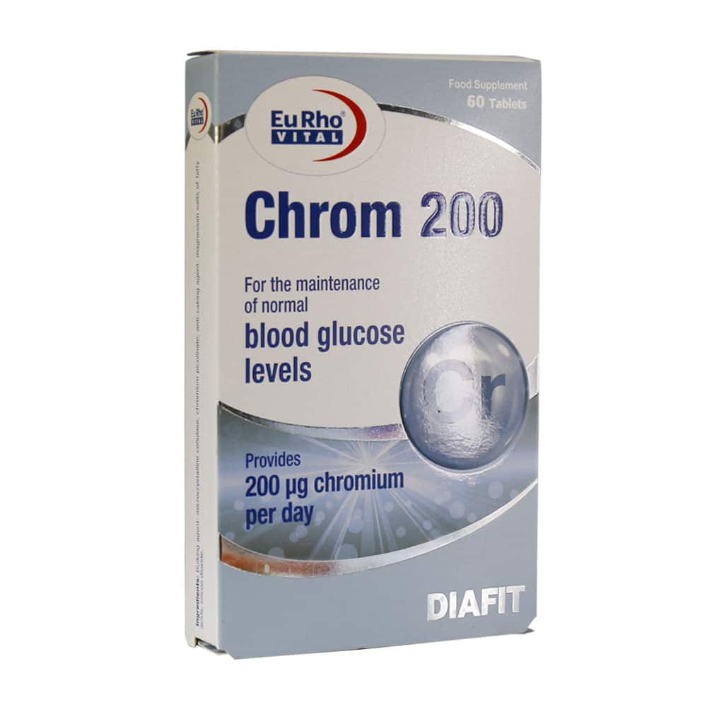قرص کروم 200 یوروویتال 60 عدد - قیمت قرص کروم 200 یوروویتال 60 عدد -Eurho Vital Chrom 200 µg 60 -