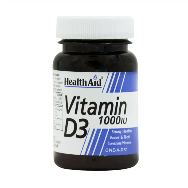 قرص ویتامین د3 هلث اید 1000 واحد 30 عددی - قرص ویتامین D3 هلث اید 1000 واحد 30 عددی -Health Aid Vitamin D3 1000IU Tabs - قرص ویتامین D3