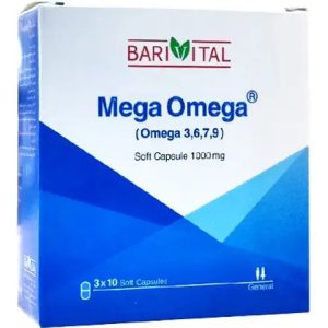کپسول نرم امگا(۳٫۶٫۷٫۹) باریویتال 30 عددی