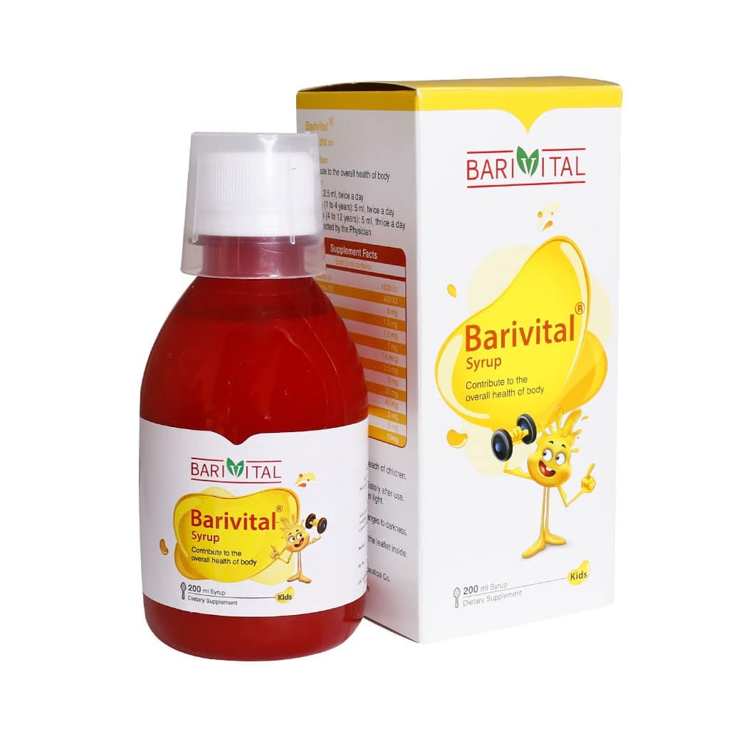 شربت باریویتال کودکان Kids Barivital Syrup تقویت سیستم ایمنی