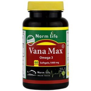کپسول امگا 3 وانامکس Omega 3 Vana Max کپسول امگا3 نورم لایف 1000 واحد