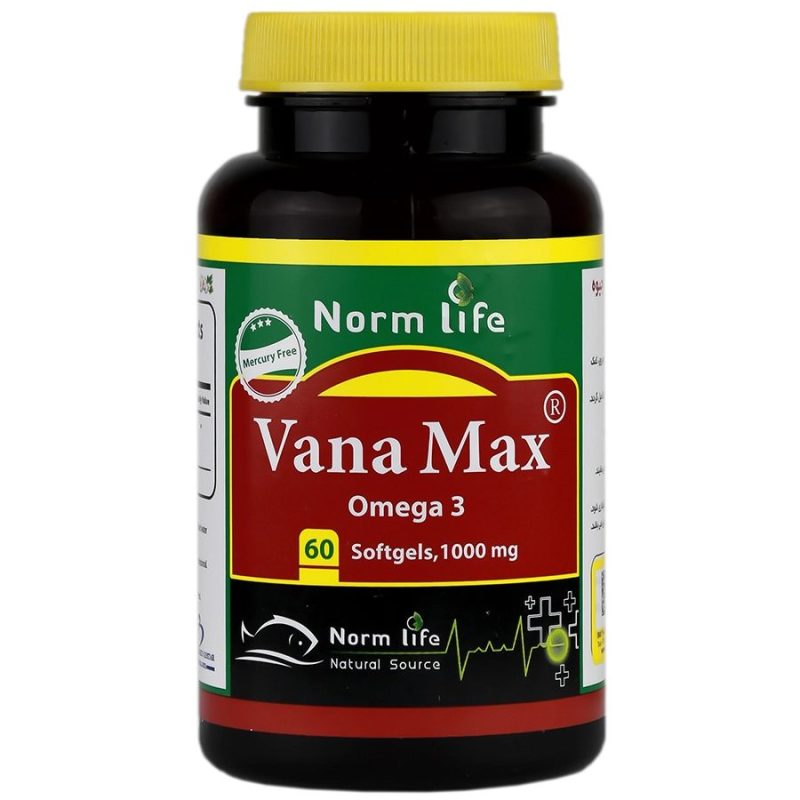 کپسول امگا 3 وانامکس Omega 3 Vana Max کپسول امگا3 نورم لایف 1000 واحد