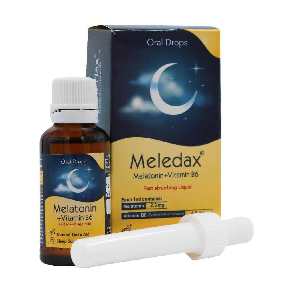 قطره ملاتونین ملداکس Melatonin And Vitamin B6 کمک به تنظیم خواب