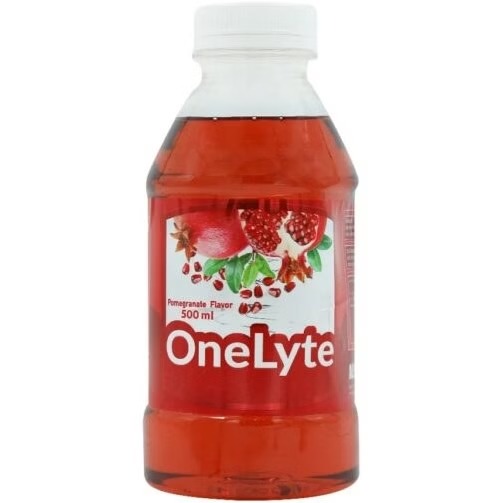 محلول وان لایت ۵۰۰ میلی لیتر با طعم انار One Lyte حاوی آب و الکترولیت