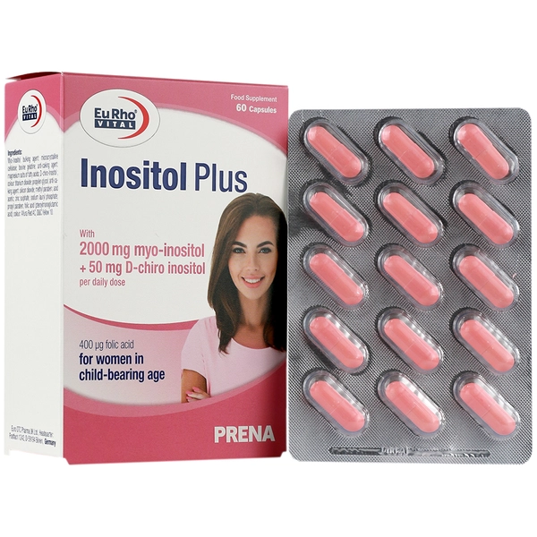 کپسول اینوزیتول پلاس یوروویتال۶۰عددی تقویت کننده باروری در خانم ها _ دیجی فارما